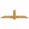 Ekena Millwork Eugene Rough Sawn Timber Gable Bracket, Western Red Cedar, 72"W x 21"H x 6"D x 6"F, 7/12 Pitch GBW072X21X0606EUG00RWR - alternate 1